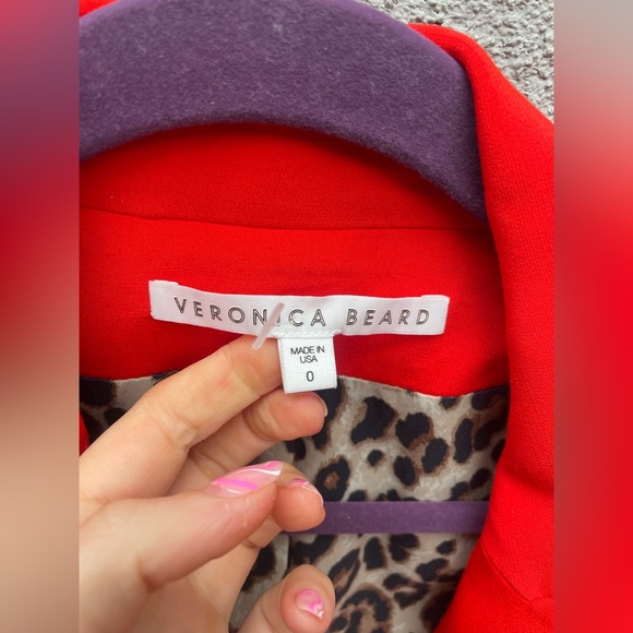 Veronica Beard Dinah Dickey Jacket in Poppy - Picture 9 of 13